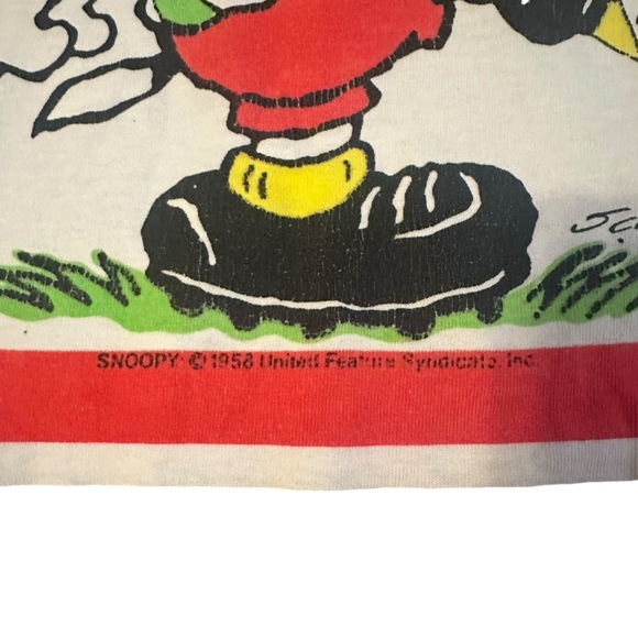 Vintage 1958 Snoopy Soccer T-Shirt - Picture 3 of 6